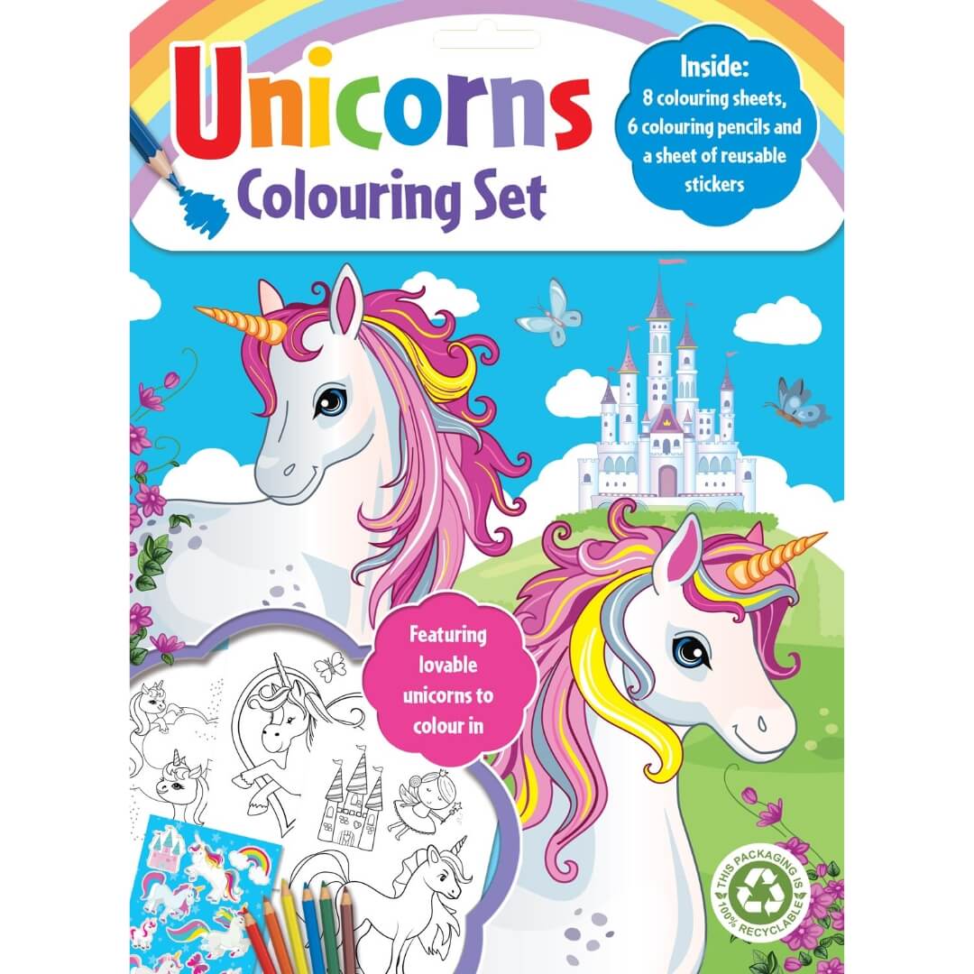 Unicorns-Colouring-Set