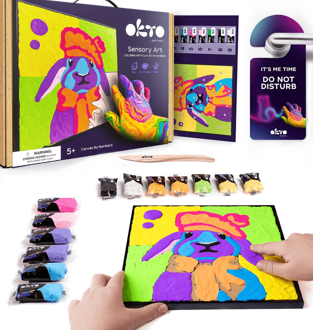 Painting by numbers - Okto Clay