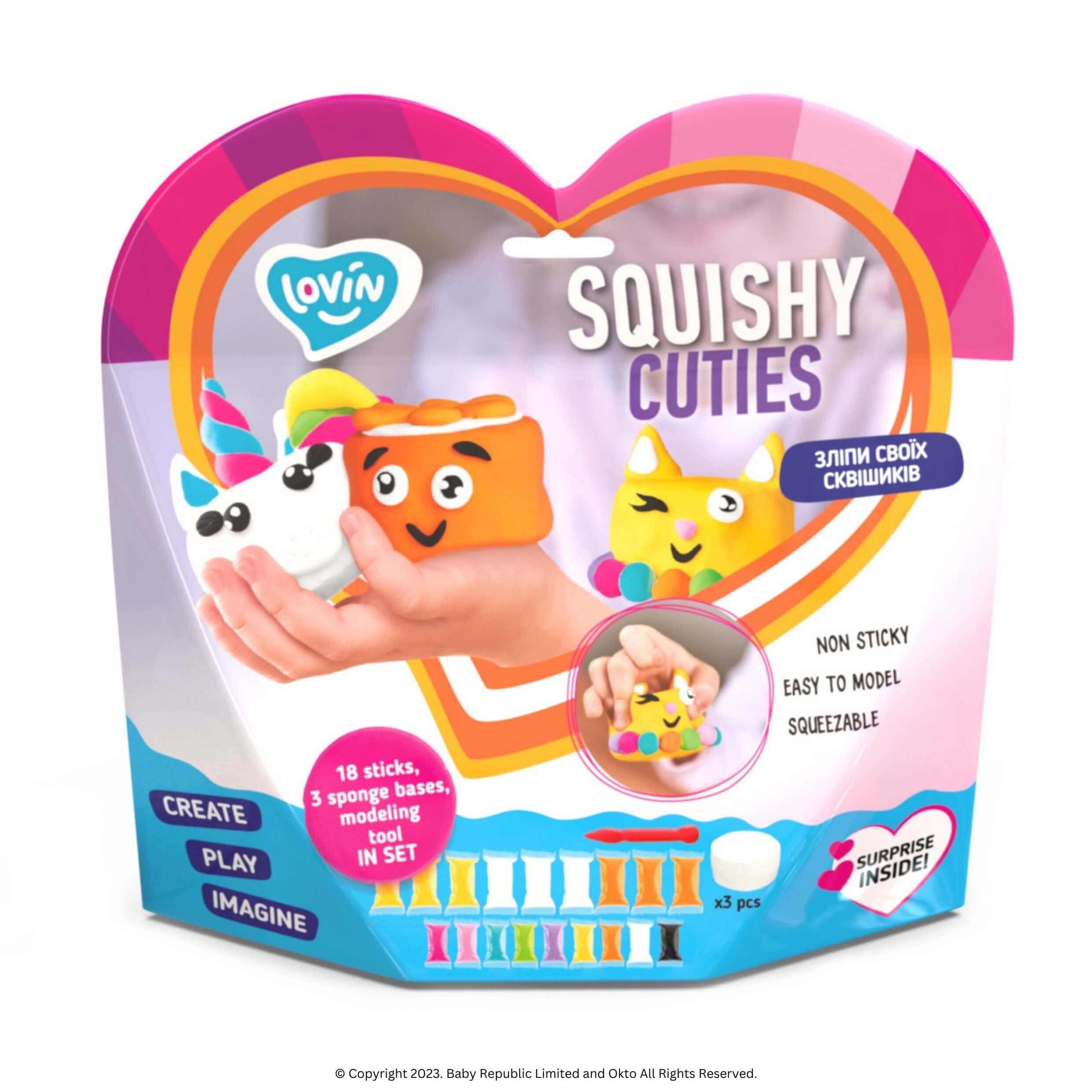 Lovin™ Create Your Own Squishy - Cuties - Okto Clay