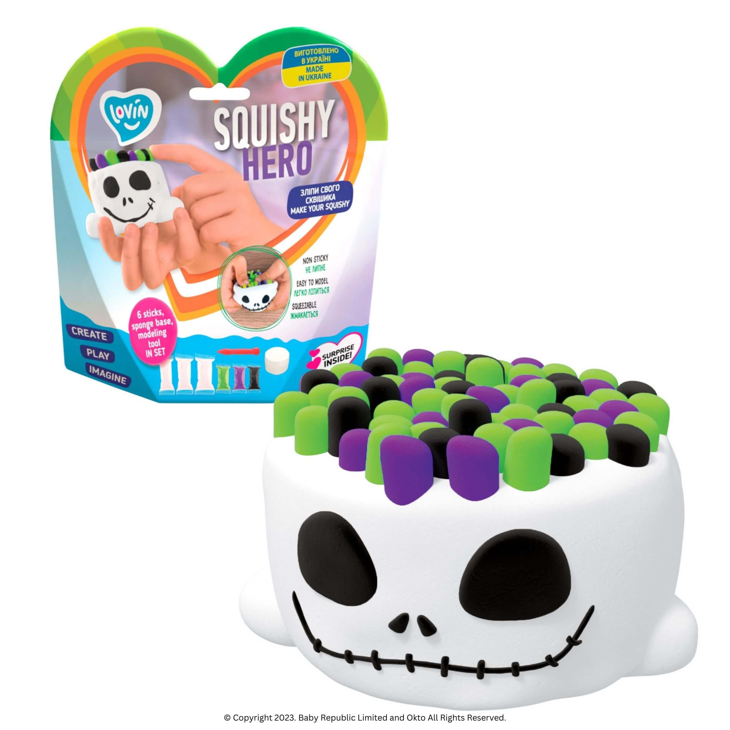 Lovin™ Create Your Own Squishy - Ghost - Okto Clay