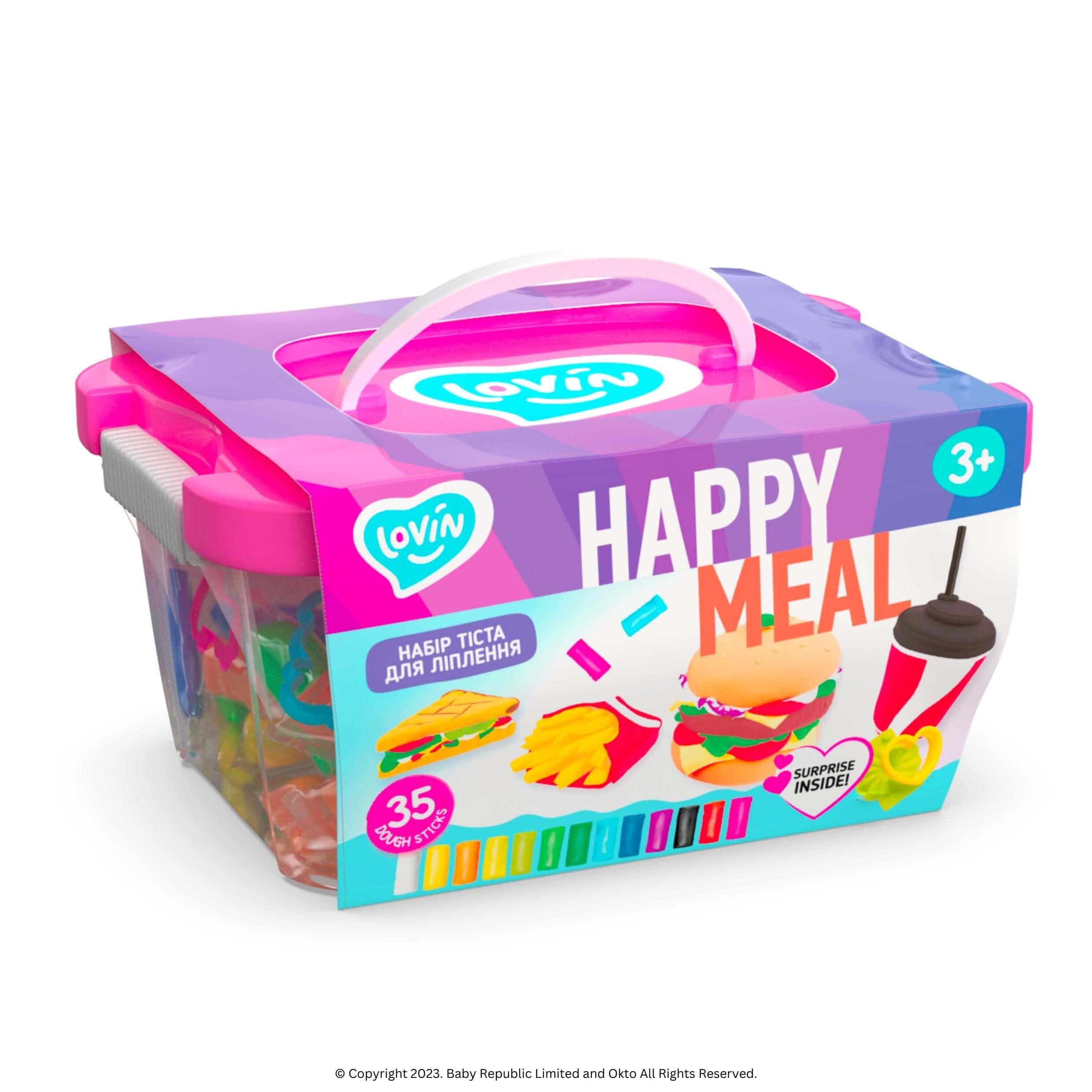 Lovin™ Happy Meal Colour Dough Modelling Set - Okto Clay