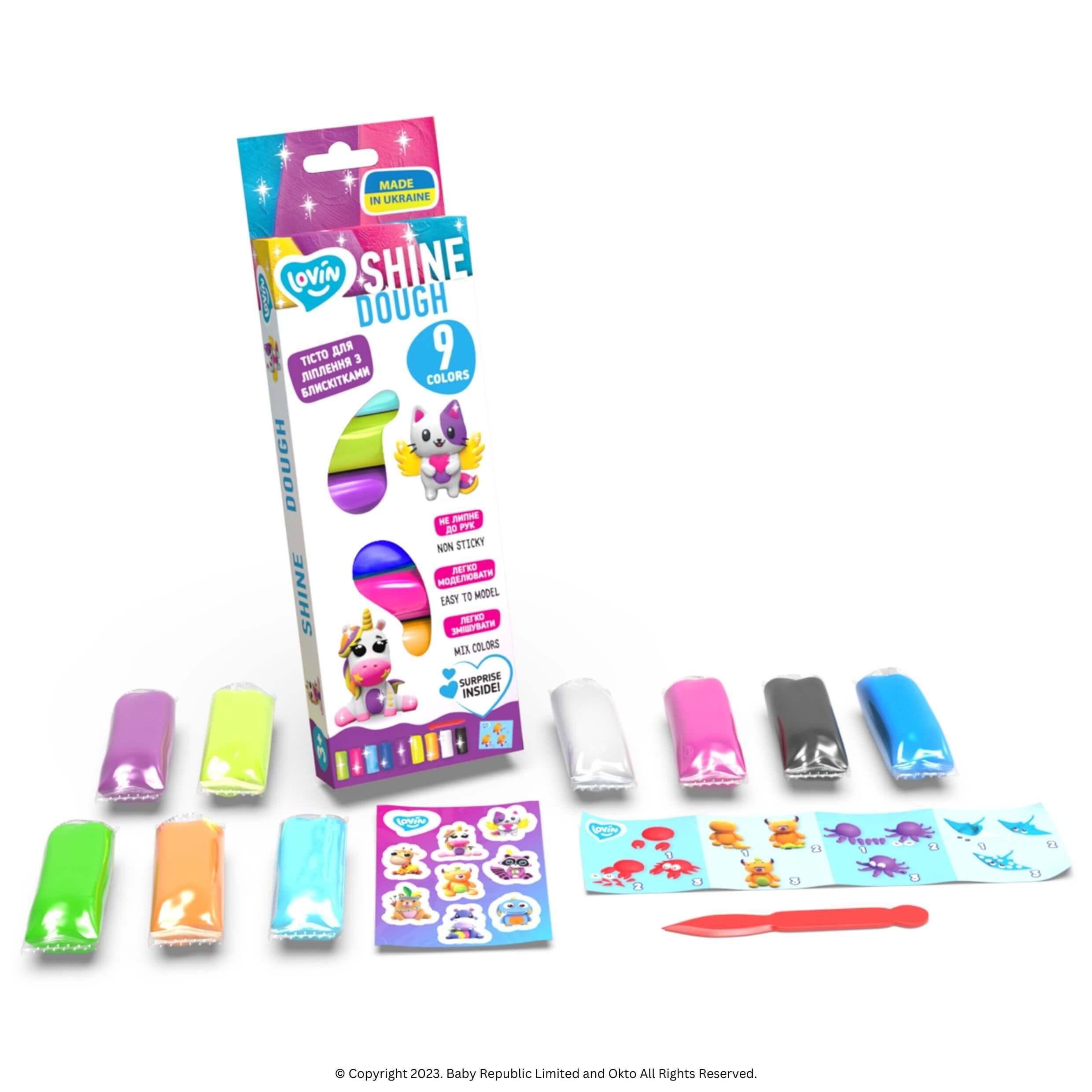 Lovin™ Play Dough Set - Shine - Okto Clay