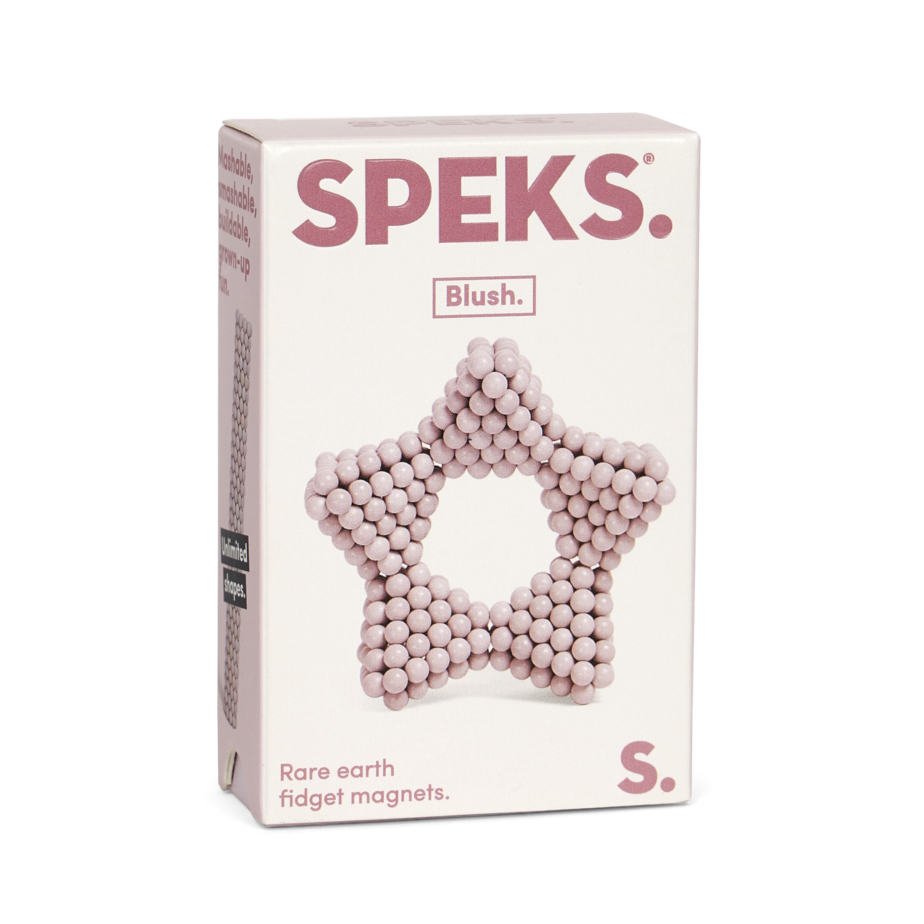 Speks 432 magnetic balls desk fidget toy set blush
