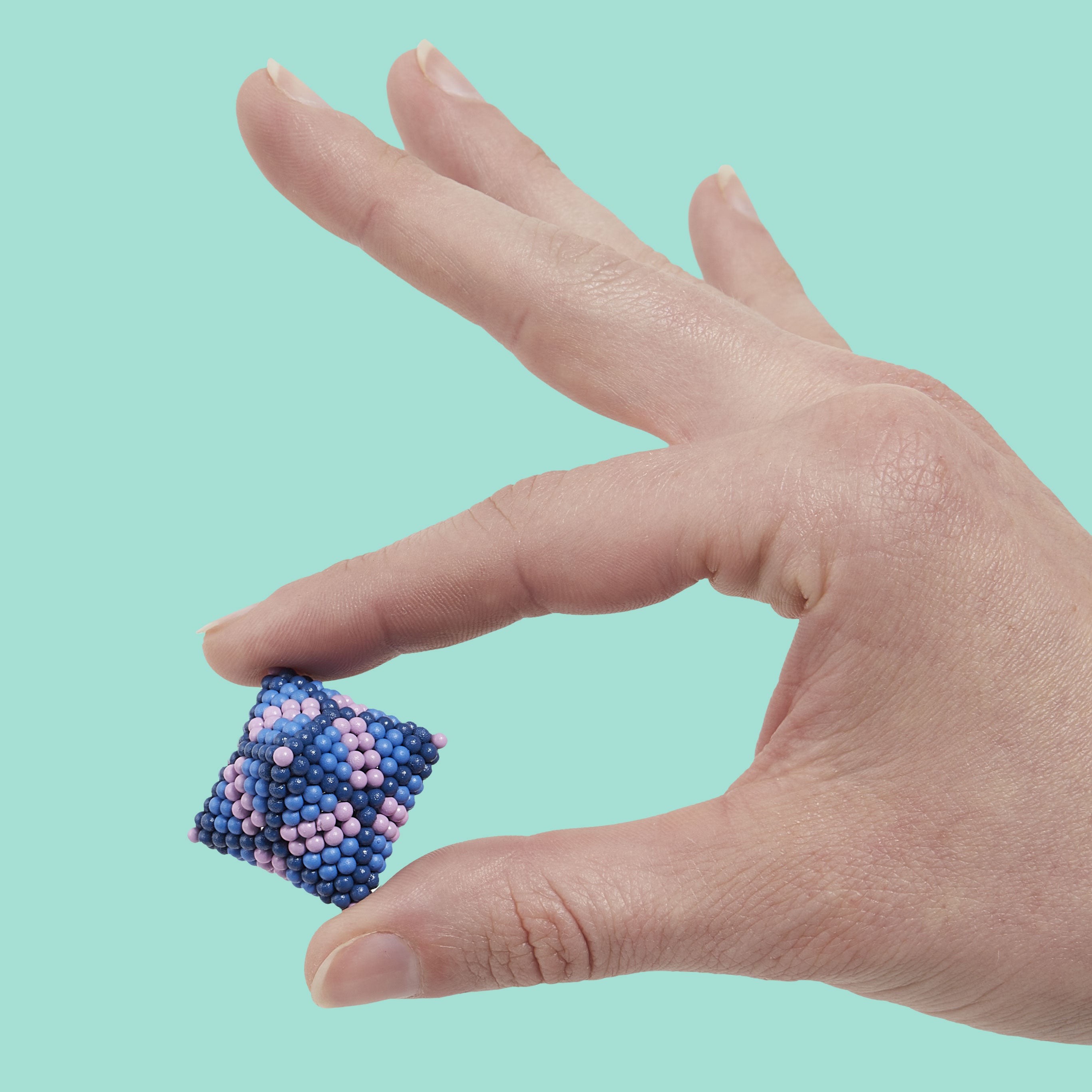 Speks 432 magnetic balls desk fidget toy set bolds blue