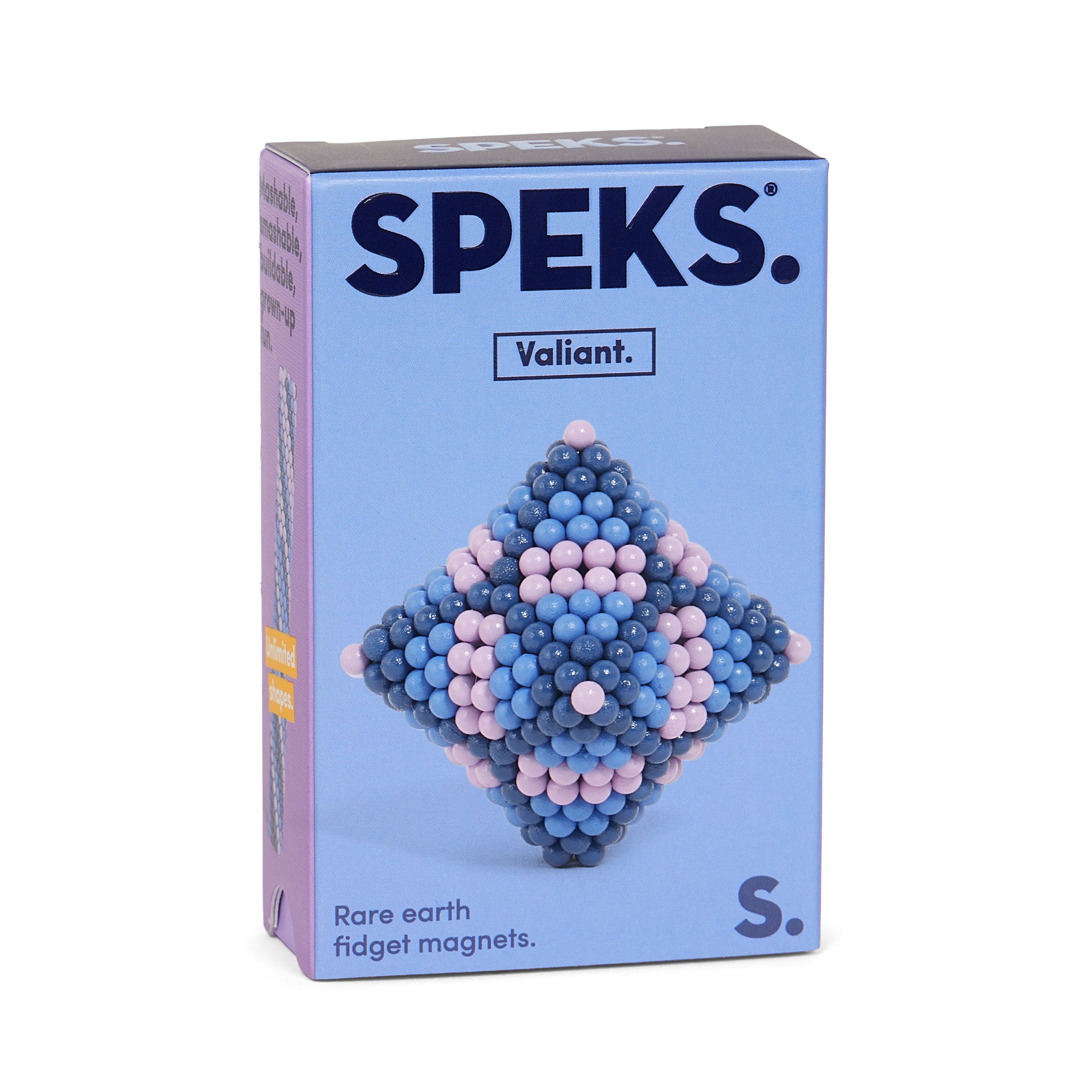 Speks 432 magnetic balls desk fidget toy set bolds blue