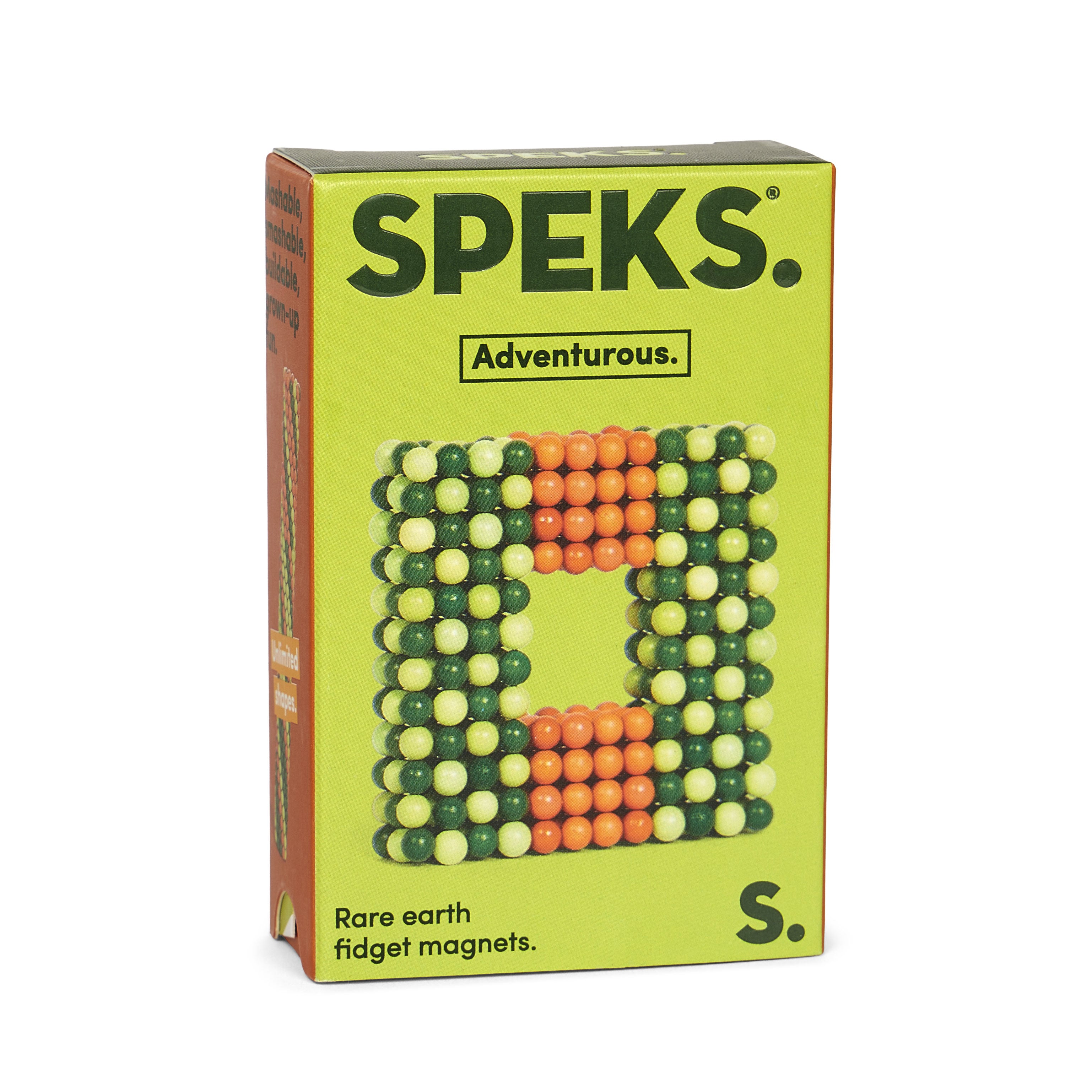 Speks 432 magnetic balls desk fidget toy set bolds green