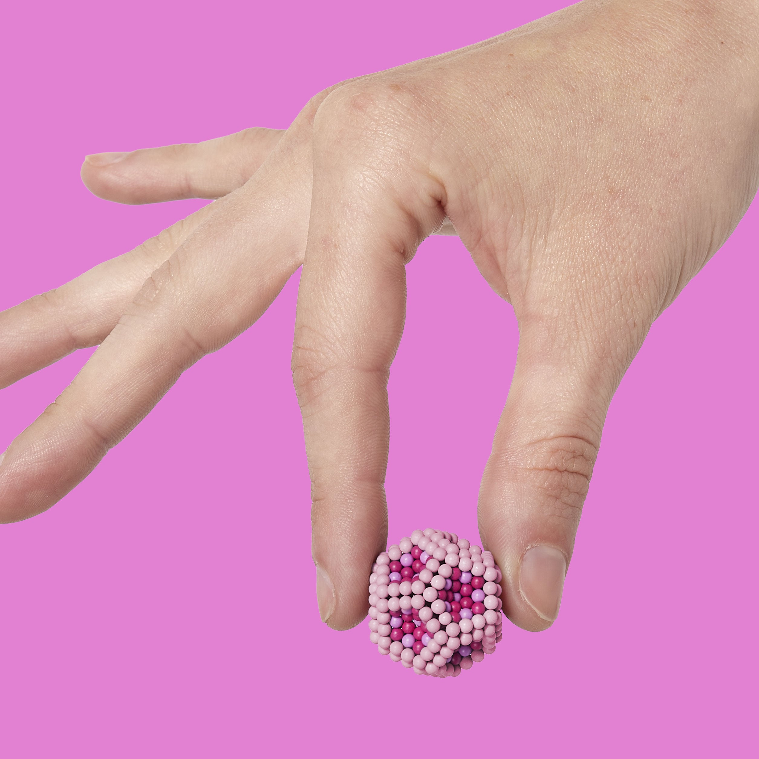 Speks 432 magnetic balls desk fidget toy set pixel pink