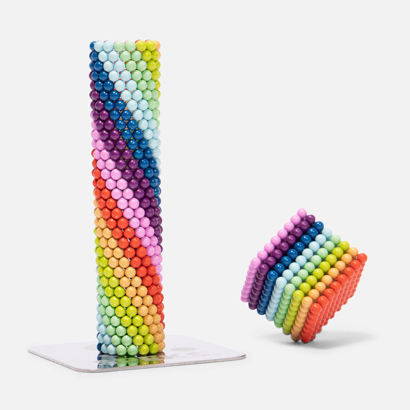 Speks 512 magnetic balls desk fidget toy set matte spectrum
