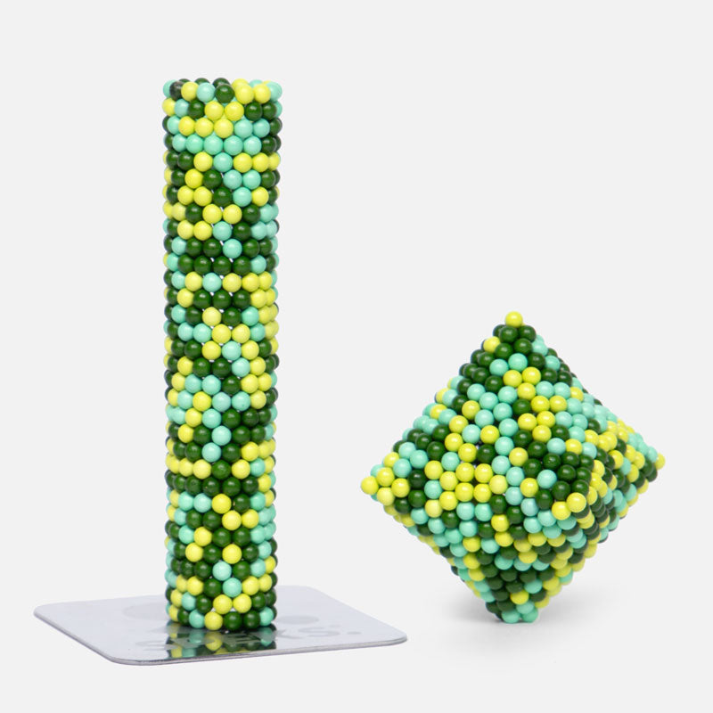 Speks 512 magnetic balls desk fidget toy set pixel green
