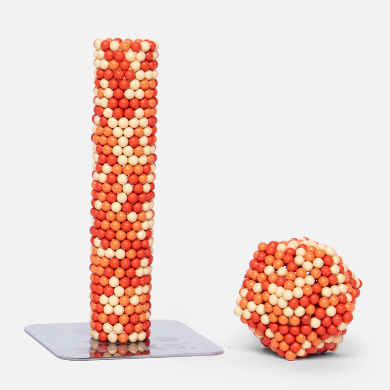 Speks 512 magnetic balls desk fidget toy set pixel orange