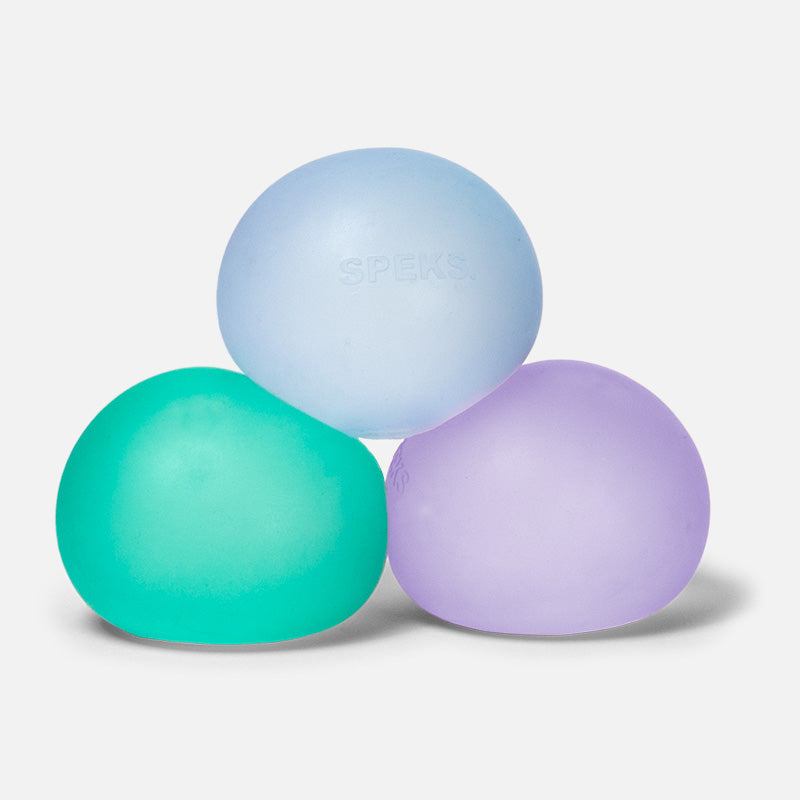 Speks Gump memory gel stress ball multipack desk fidget toys 3 pack cool