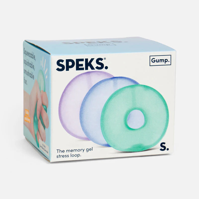 Speks Gump memory gel stress loop multipack desk fidget toys 3pack cool