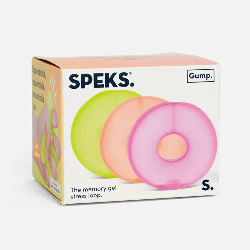 Speks Gump memory gel stress ball multipack desk fidget toys 3pack warm