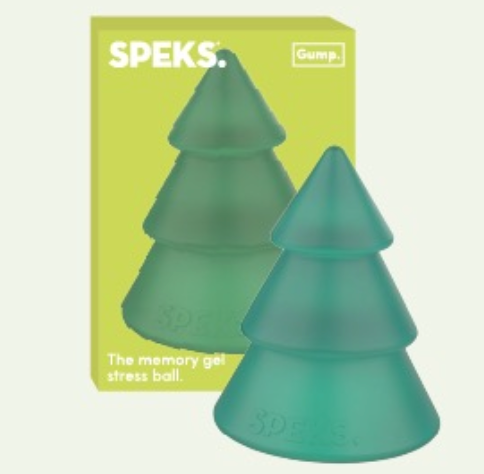 Speks Gump Christmas tree memory gel stress ball seasonal fidget toy