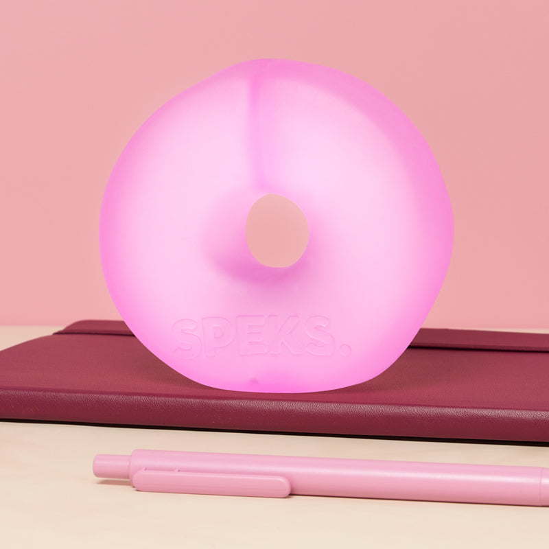 Speks Gump Jumbo Loop memory gel stress ring desk fidget toy moonjelly