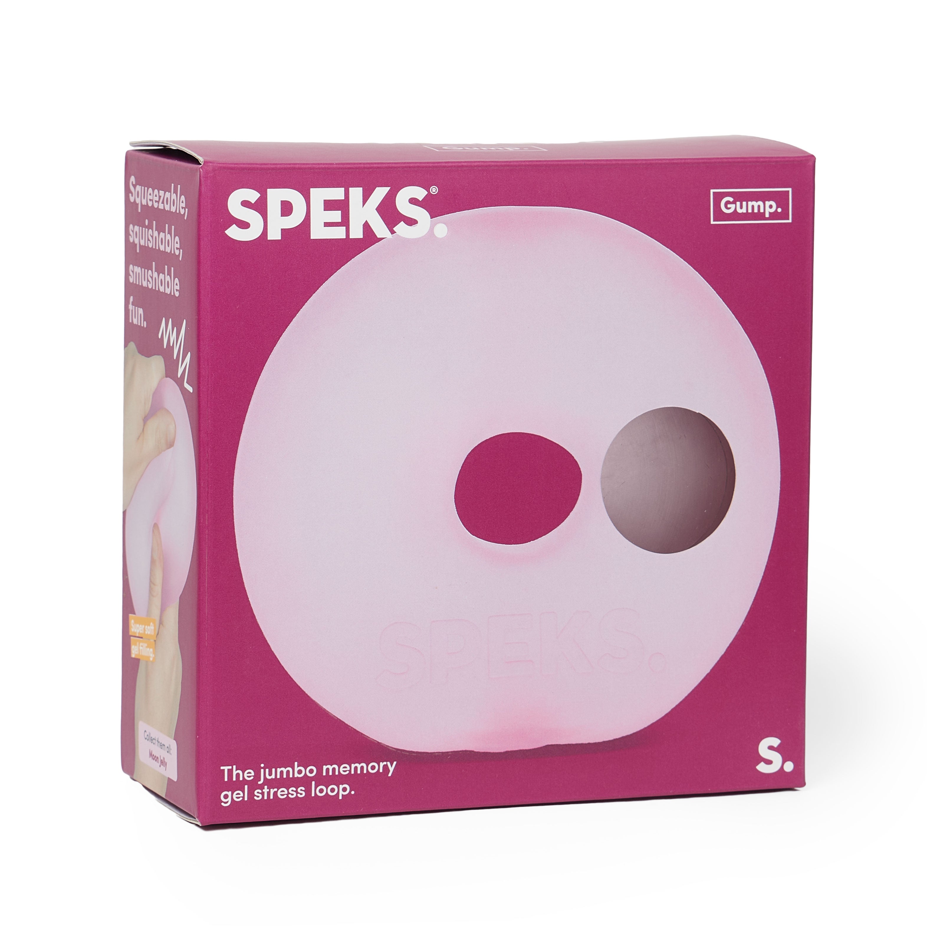 Speks Gump Jumbo Loop memory gel stress ring desk fidget toy moonjelly