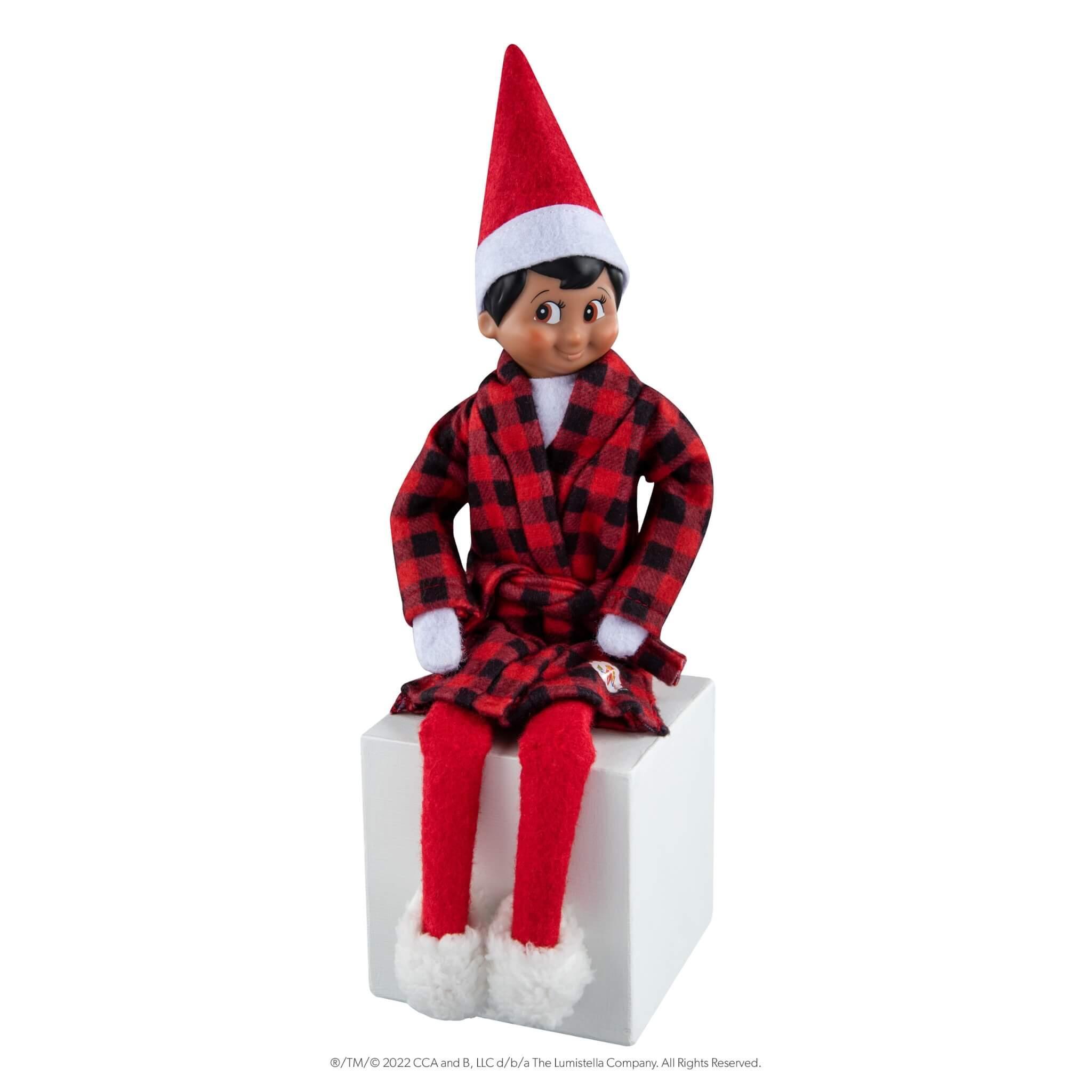 Claus Couture Collection® Cozy Robe and Slippers (Scout Elf Clothes) - The Elf on The Shelf