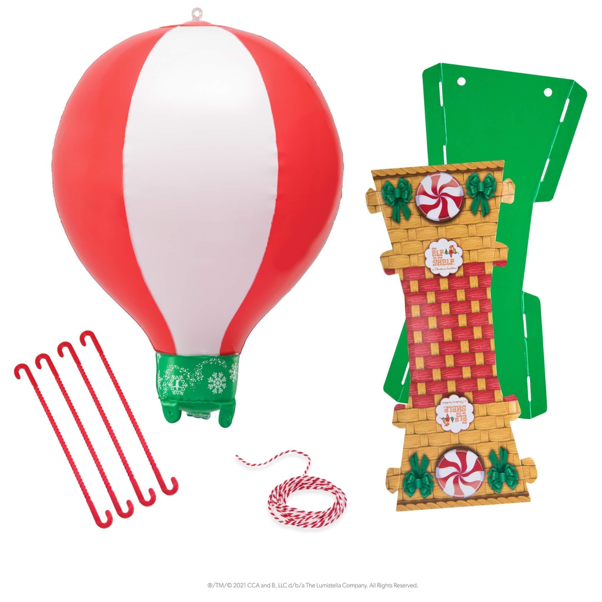 Scout Elves at Play® Peppermint Balloon Ride (Scout Elf Not Included) - The Elf on The Shelf