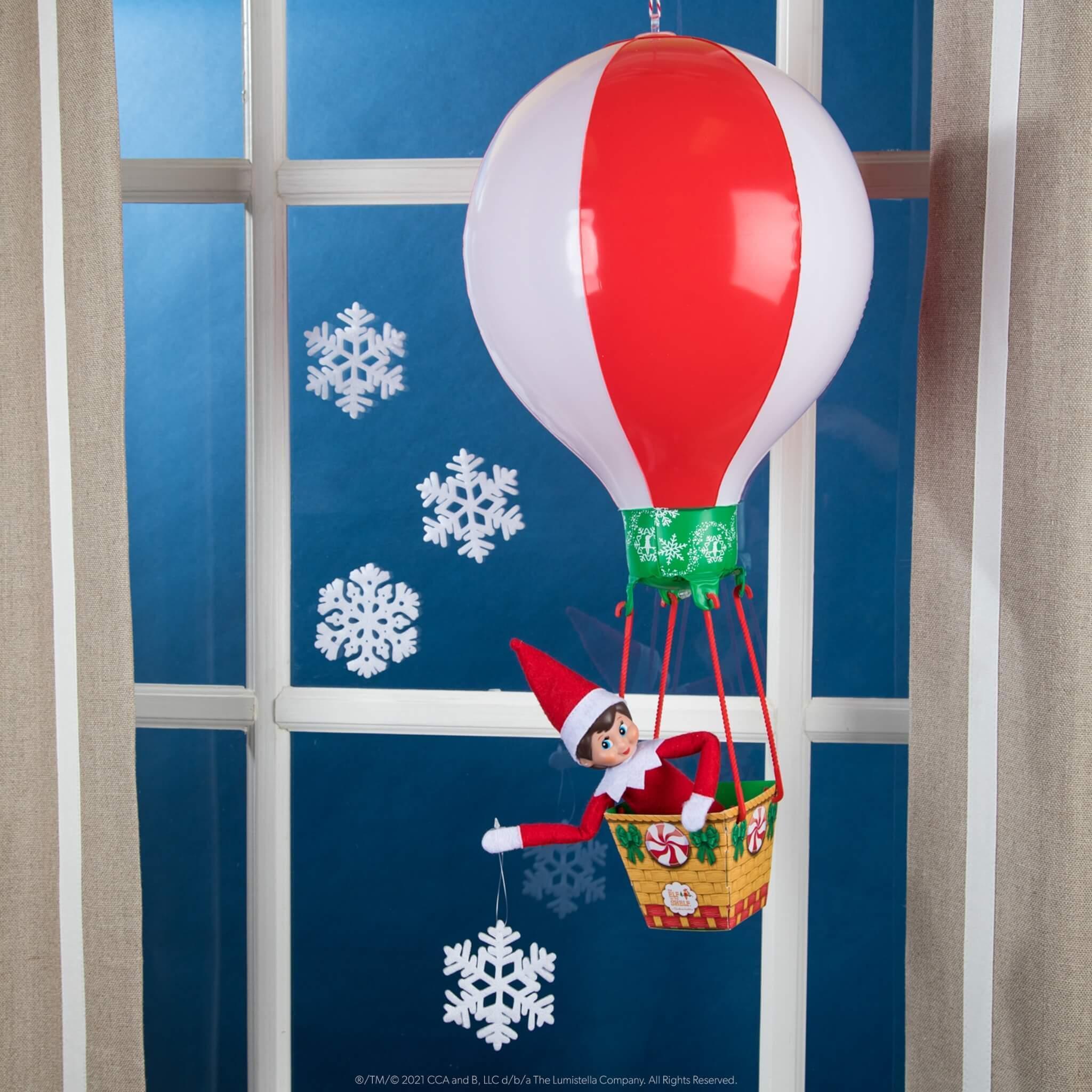 Scout Elves at Play® Peppermint Balloon Ride (Scout Elf Not Included) - The Elf on The Shelf